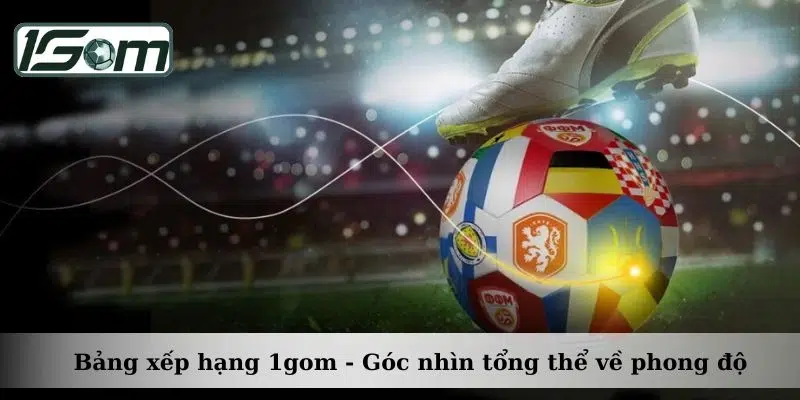 Bảng xếp hạng 1gom - Góc nhìn tổng thể về phong độ